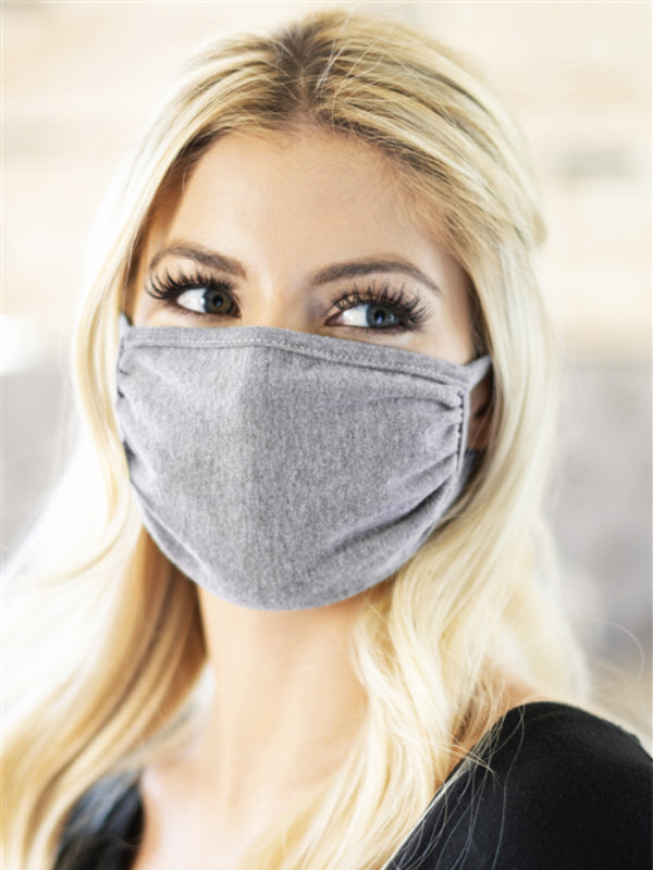 Heather Grey Face Mask
