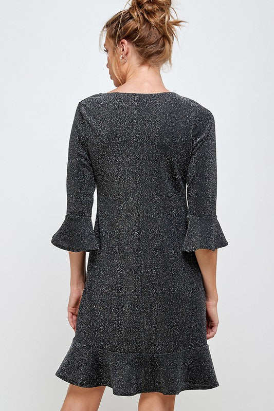 Holiday Shimmer Dress Small / Black/Silver Shimmer Holiday Shimmer Dress Small / Black/Silver Shimmer