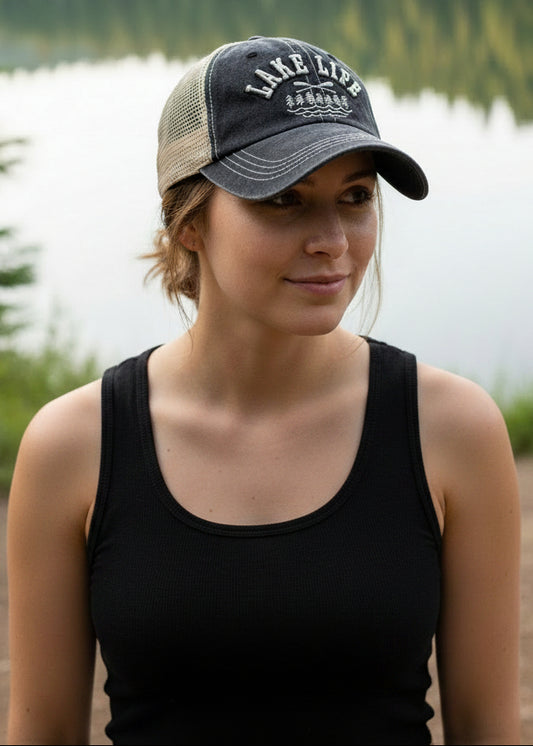 LAKE LIFE Mesh Vintage Baseball Cap