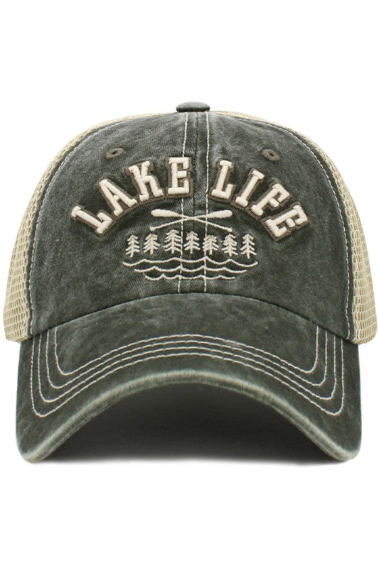 LAKE LIFE Mesh Vintage Baseball Cap