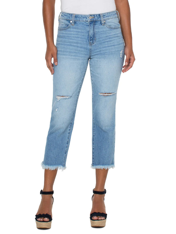 Hi-Rise With Frayed Hem