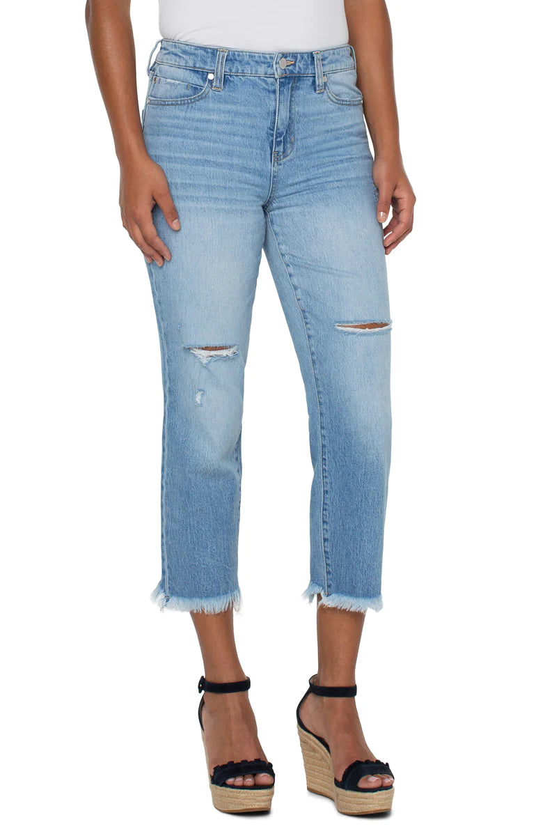 Hi-Rise With Frayed Hem