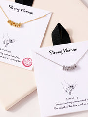 MOM Letters Charm Necklace