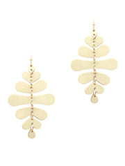 Natural Geometric Wood Earring