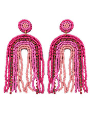Rainbow Seed Bead Earrings