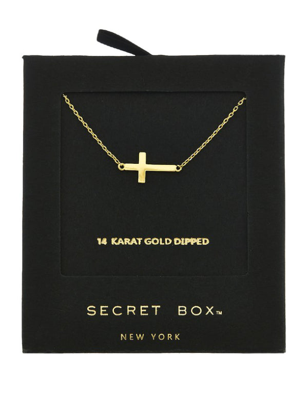 Secret Box Cross Necklace