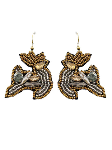 Rudolph Seed Bead Earrings