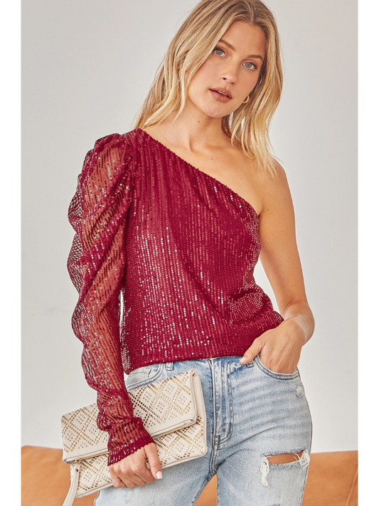 The Noel Sequin Top