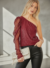 The Noel Sequin Top