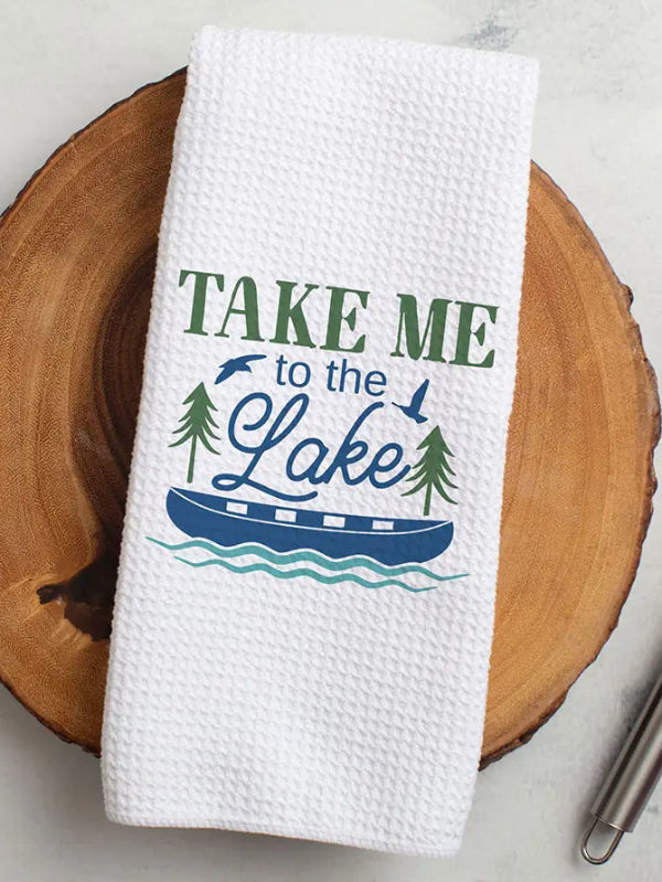 Take Me To The Lake Tea Towel