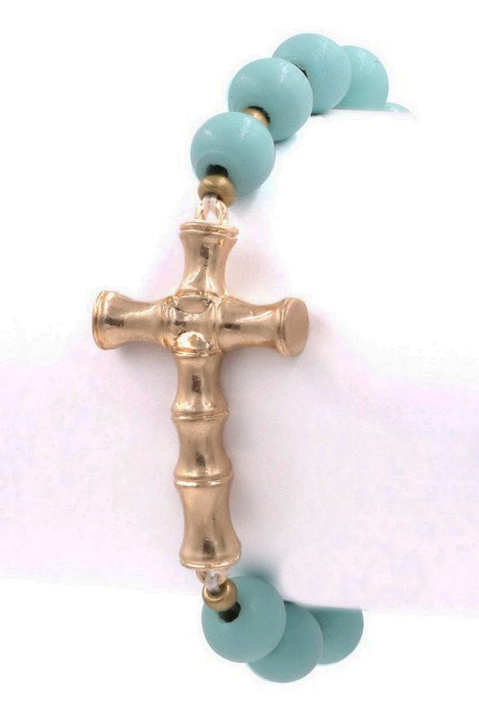 The Crown Cross Bracelet (4 Colors)