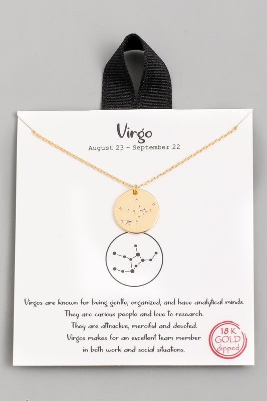 Gold Dipped Zodiac Necklace