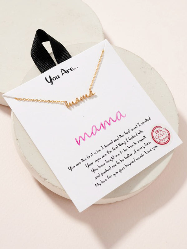 You Are Mama Charm Necklace
