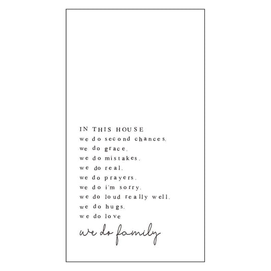 Paper Guest Napkins | In This House We Do Family - 24ct