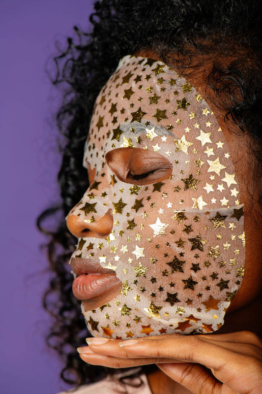 Power Glow Diamond Infused Metallic Face Sheet Mask 💎