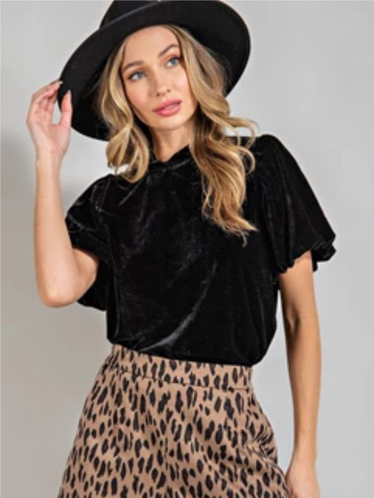 The Sylvie Velvet Top